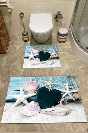 2 Piece Bathroom Rugs Bath Mat Set