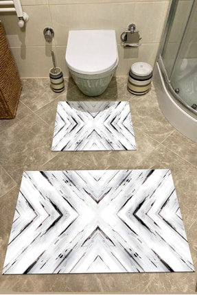 2 Piece Bathroom Rugs Bath Mat Set