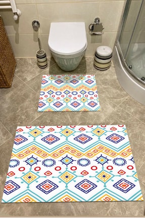 2 Piece Bathroom Rugs Bath Mat Set