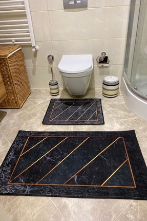 2 Piece Bathroom Rugs Bath Mat Set