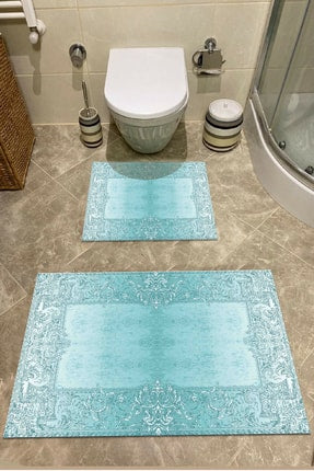 2 Piece Bathroom Rugs Bath Mat Set