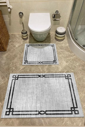 2 Piece Bathroom Rugs Bath Mat Set