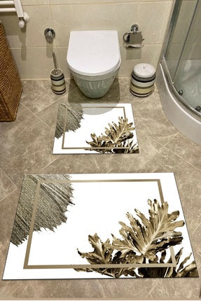 2 Piece Bathroom Rugs Bath Mat Set