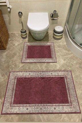 2 Piece Bathroom Rugs Bath Mat Set