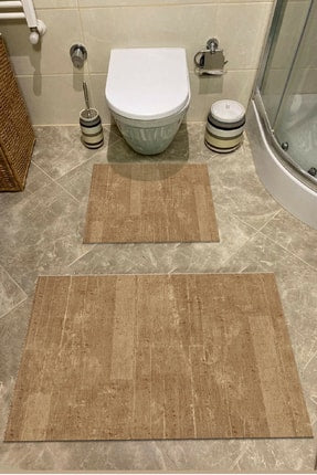 2 Piece Bathroom Rugs Bath Mat Set