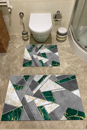 2 Piece Bathroom Rugs Bath Mat Set