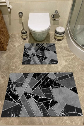 2 Piece Bathroom Rugs Bath Mat Set