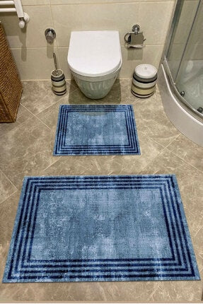 2 Piece Bathroom Rugs Bath Mat Set