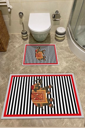 2 Piece Bathroom Rugs Bath Mat Set