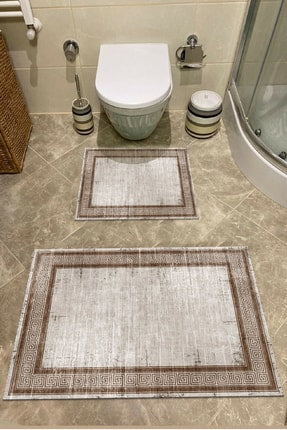 2 Piece Bathroom Rugs Bath Mat Set