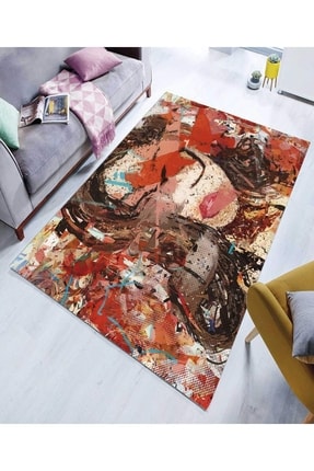 Digital Printed Non-Slip Base Washable Carpet