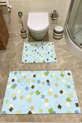 2 Piece Bathroom Rugs Bath Mat Set