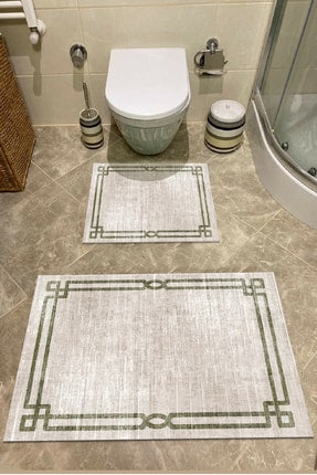 2 Piece Bathroom Rugs Bath Mat Set