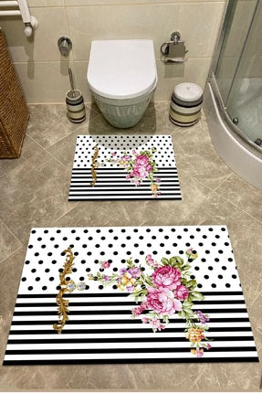 2 Piece Bathroom Rugs Bath Mat Set