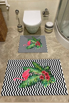 2 Piece Bathroom Rugs Bath Mat Set