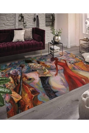 Digital Printed Non-Slip Base Washable Carpet