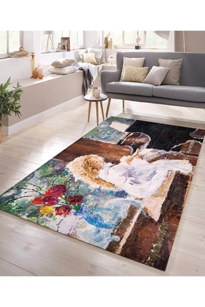 Digital Printed Non-Slip Base Washable Carpet